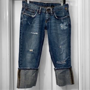 Meltin' Pot Denim Cuffed Crop Jeans